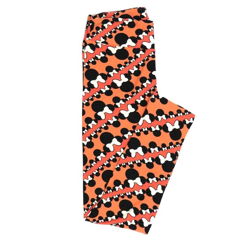 LuLaRoe One Size OS Disney Minnie Mouse Silhouette Multiples Leggings fits adult sizes 2-10 4502-ZC