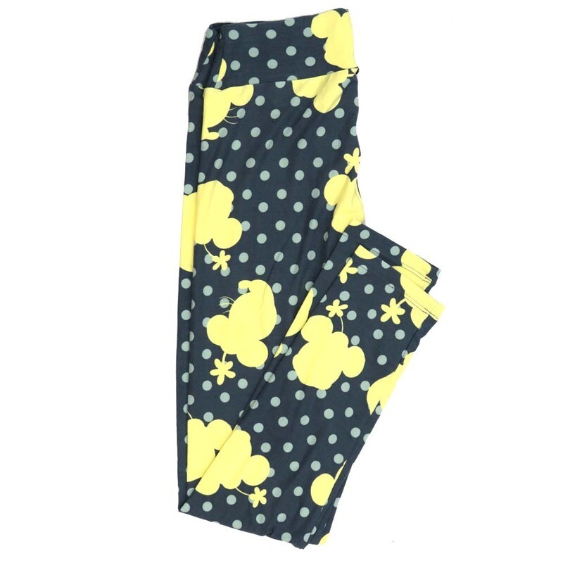 LuLaRoe One Size OS Disney Minnie Mouse Silhouette Polka Dot Leggings fits adult sizes 2-10 4504-P