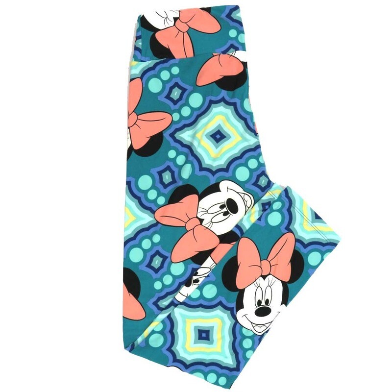 LuLaRoe One Size OS Disney Minnie Mouse Smiling Gods Eye Polka Dot Leggings fits adult sizes 2-10 4503-Y2