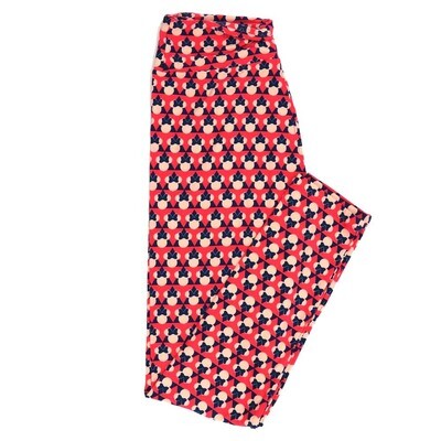 LuLaRoe One Size OS Disney Minnie Mouse Triangle Multiples Leggings fits adult sizes 2-10 4502-ZD