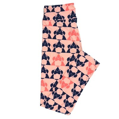 LuLaRoe One Size OS Disney Minnie Mouse Triangles Leggings fits adult sizes 2-10 4501-K4