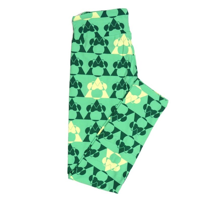 LuLaRoe One Size OS Disney Minnie Mouse Triangles Leggings fits adult sizes 2-10 4501-J4