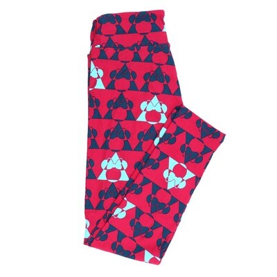 LuLaRoe One Size OS Disney Minnie Mouse Triangles Leggings fits adult sizes 2-10 4501-L4