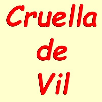 OS Disney Cruella de Vil