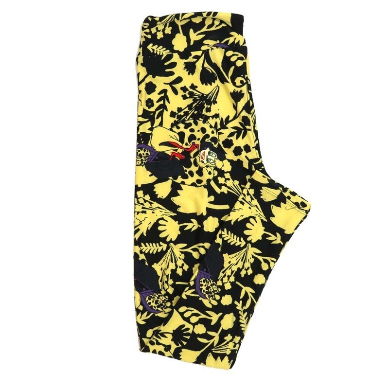 LuLaRoe One Size OS Disney 101 Dalmations Cruella de Vil Posing Leggings fits Adult sizes 2-10 for women 4514-G