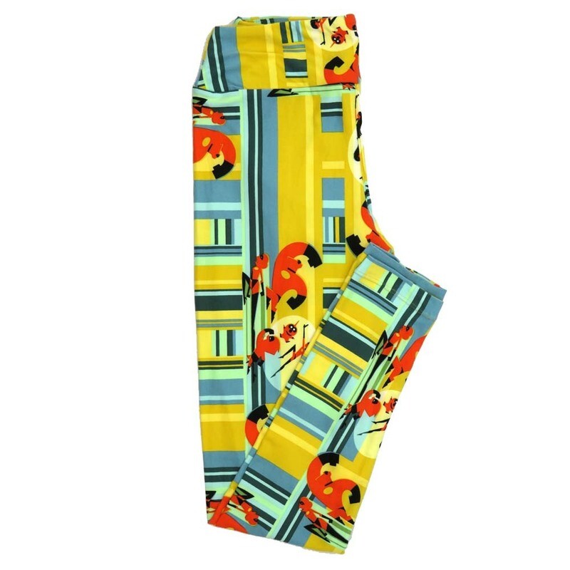 LuLaRoe One Size OS Disney Incredibles Family Leggings fits Adult sizes 2-10 for women 4512-B4