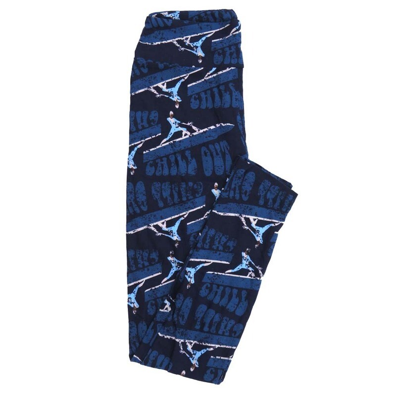 LuLaRoe One Size OS Disney Incredibles Frozone Chill Out Leggings fits Adult sizes 2-10 for women 4512-I3