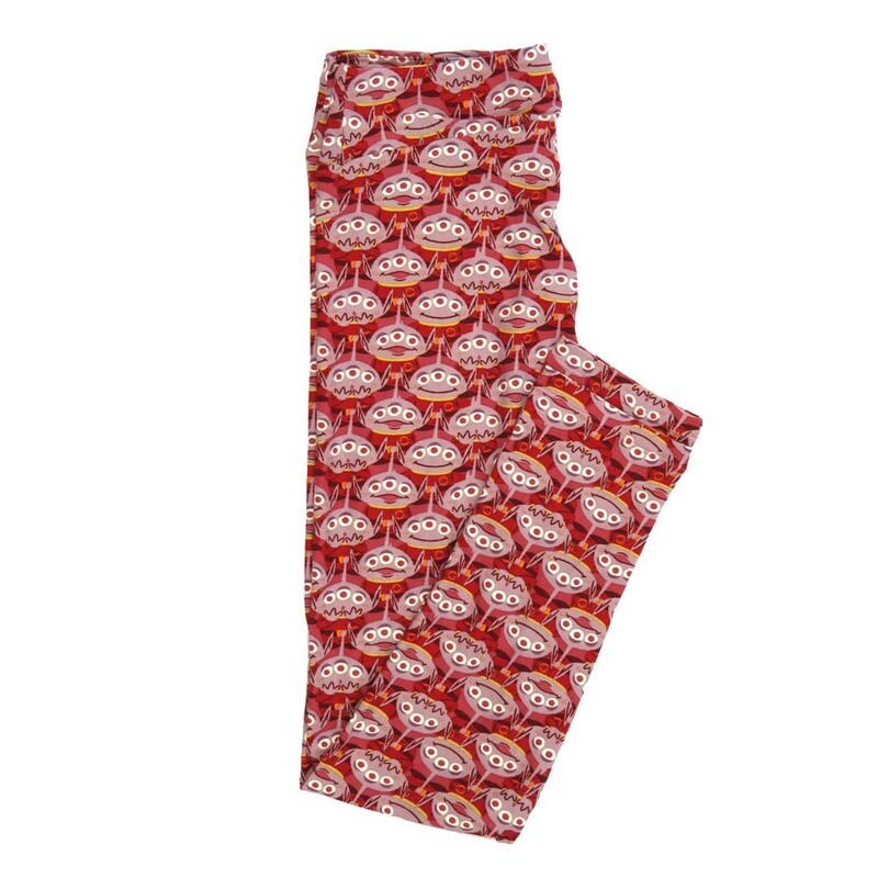 LuLaRoe One Size OS Disney Toy Story Three Eyed Alien Leggings fits Adult sizes 2-10 for women 4514-U2