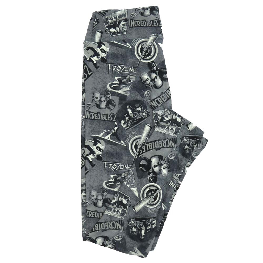 LuLaRoe One Size OS Disney Incredibles 2 Frozone Leggings fits Adult sizes 2-10 for women 4512-J2