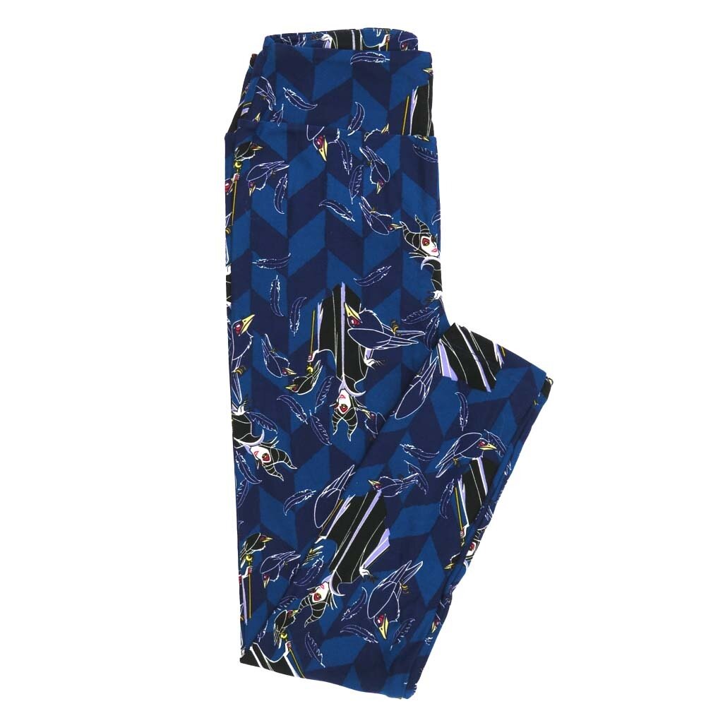 LuLaRoe One Size OS Disney Maleficent Diaval Leggings fits Adult sizes 2-10 for women 4309-ZH