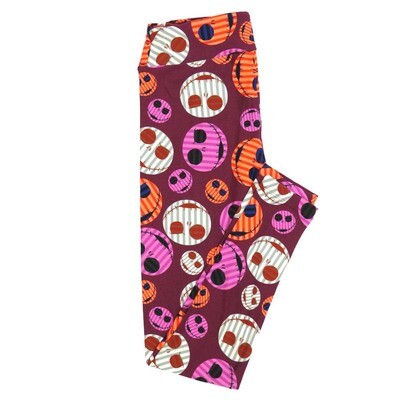 LuLaRoe One Size OS Disney Nightmare Before Christmas Jack Skellington Leggings fits Adult sizes 2-10 for women 4514-R