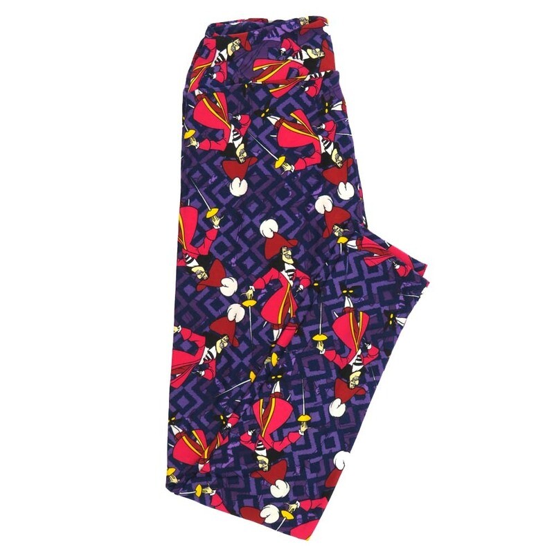 LuLaRoe One Size OS Disney Peter Pans Captain Hook Posing Geometric Leggings fits Adult sizes 2-10 for women 4513-I