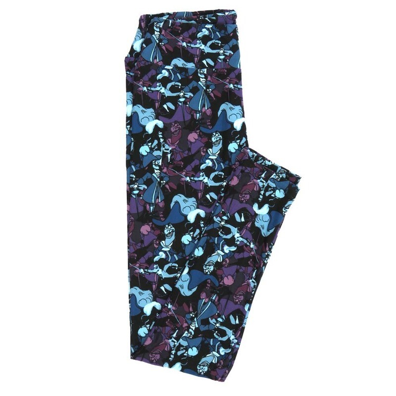 LuLaRoe One Size OS Disney Peter Pans Captain Hook Smiling Dueling Leggings fits Adult sizes 2-10 for women 4513-H