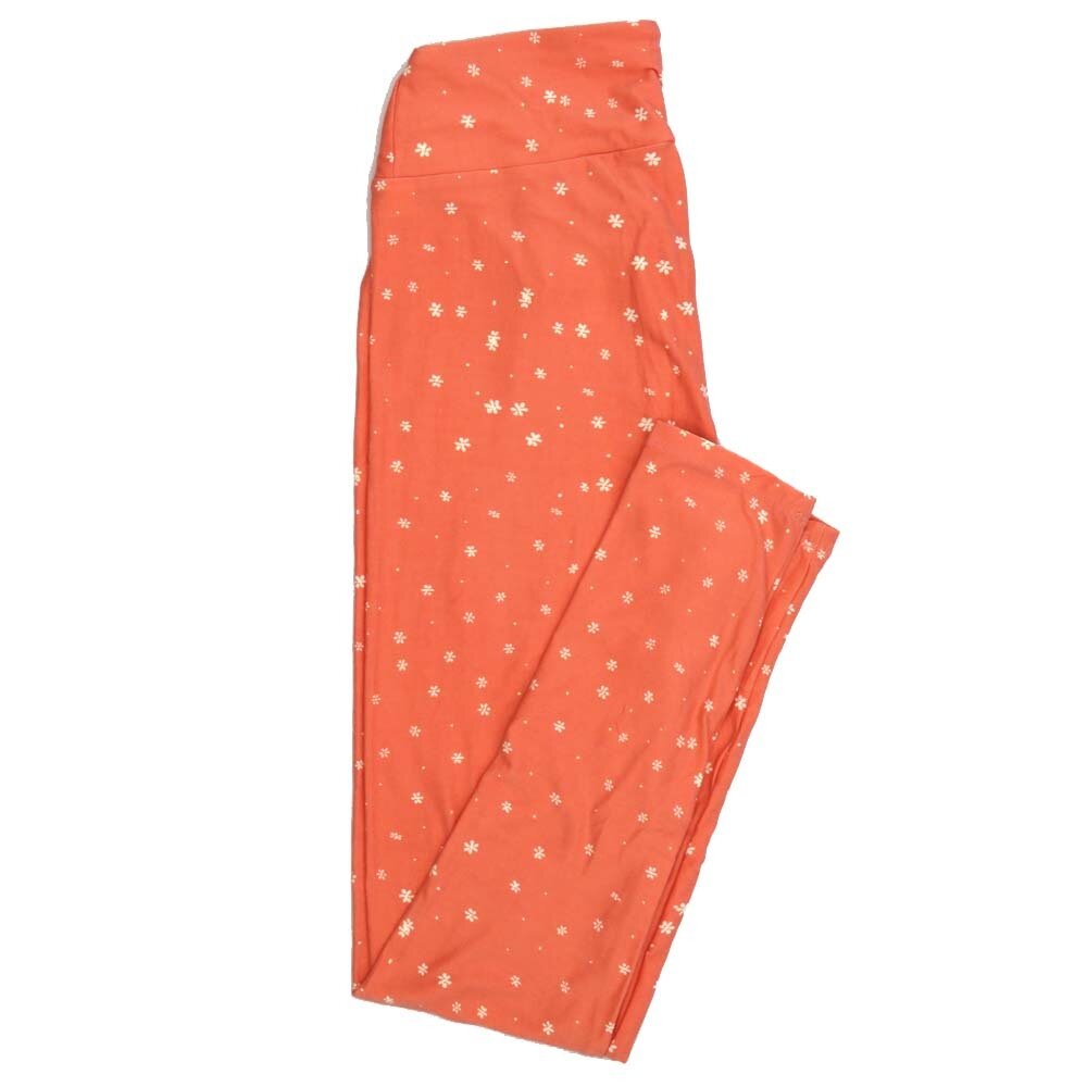 LuLaRoe One Size OS Floral Polka Dot Leggings fits Adult sizes 2-10 for Women OS-4407-F