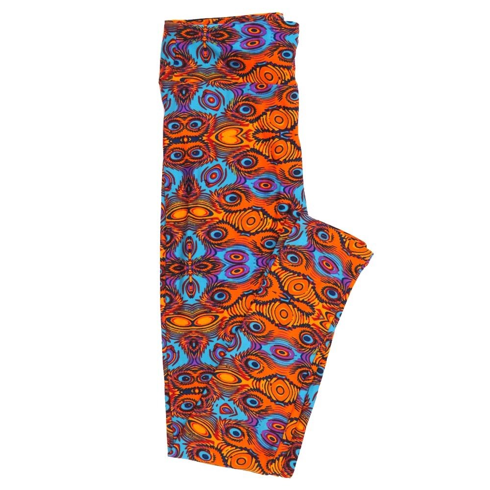 LuLaRoe One Size OS Trippy Eyes Psychedelic Leggings fits Adult sizes 2-10 for Women OS-4406-L