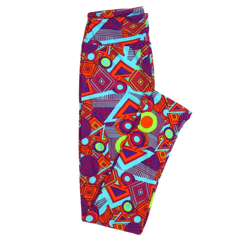 LuLaRoe One Size OS Geometric Circles Gods Eyes Triangles Leggings fits Adult sizes 2-10 for Women OS-4396-U