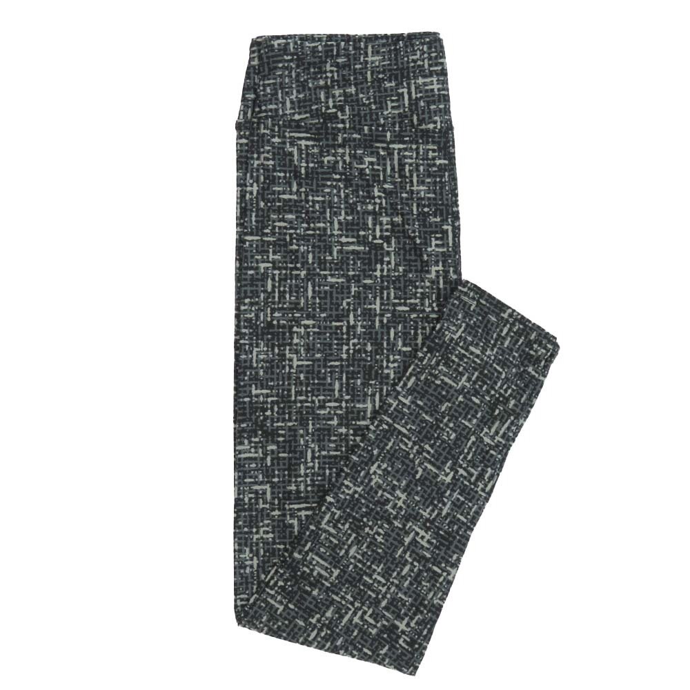 LuLaRoe One Size OS Geometric Crosshatch Leggings fits Adult sizes 2-10 for Women OS-4396-R