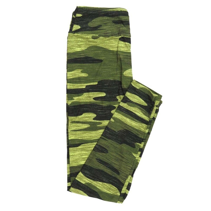 LuLaRoe One Size OS Camouflage Heathered Leggings fits Adult sizes 2-10 for Women OS-4406-D4
