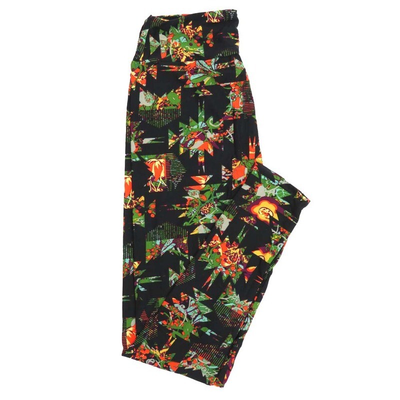 LuLaRoe One Size OS Geometric Abstract Stripe Southwestern Leggings fits Adult sizes 2-10 for Women OS-4396-J