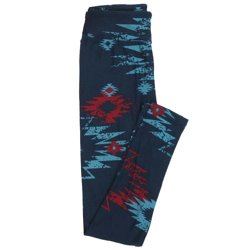 LuLaRoe One Size OS Geometric Gods Eye Southwestern Leggings fits Adult sizes 2-10 for Women OS-4396-F