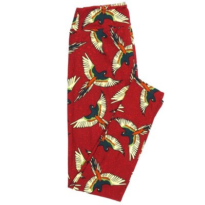 LuLaRoe One Size OS Parrots Flying Leggings fits Adult sizes 2-10 for Women OS-4396-ZX