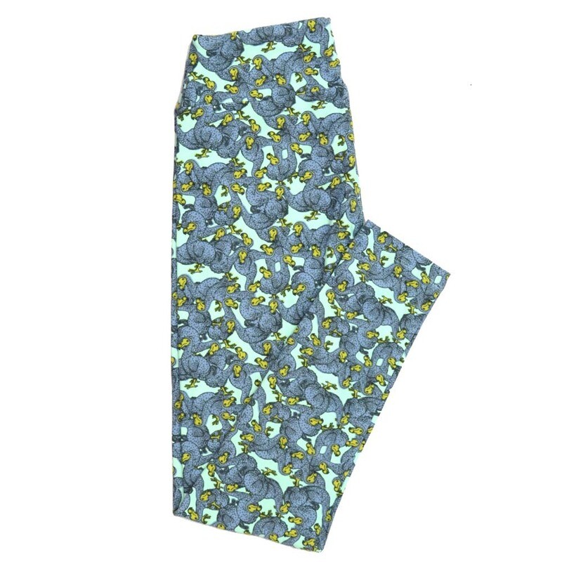 LuLaRoe One Size OS Do Do Birds Leggings fits Adult sizes 2-10 for Women OS-4396-ZV