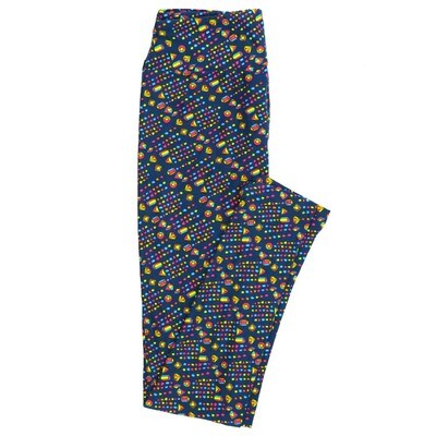 LuLaRoe One Size OS Jewels Prisms Pyramids Polka Dots Leggings fits Adult sizes 2-10 for Women OS-4396-ZI