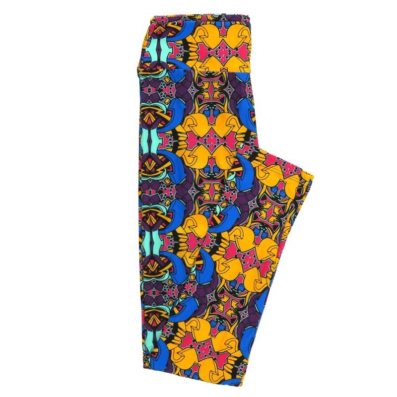 LuLaRoe One Size OS Revers Arrows Flip Flop Leggings fits Adult sizes 2-10 for Women OS-4396-ZK