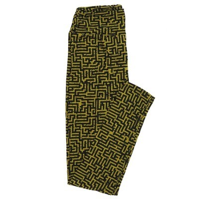 LuLaRoe One Size OS Lost in a Maze Leggings fits Adult sizes 2-10 for Women OS-4396-ZN