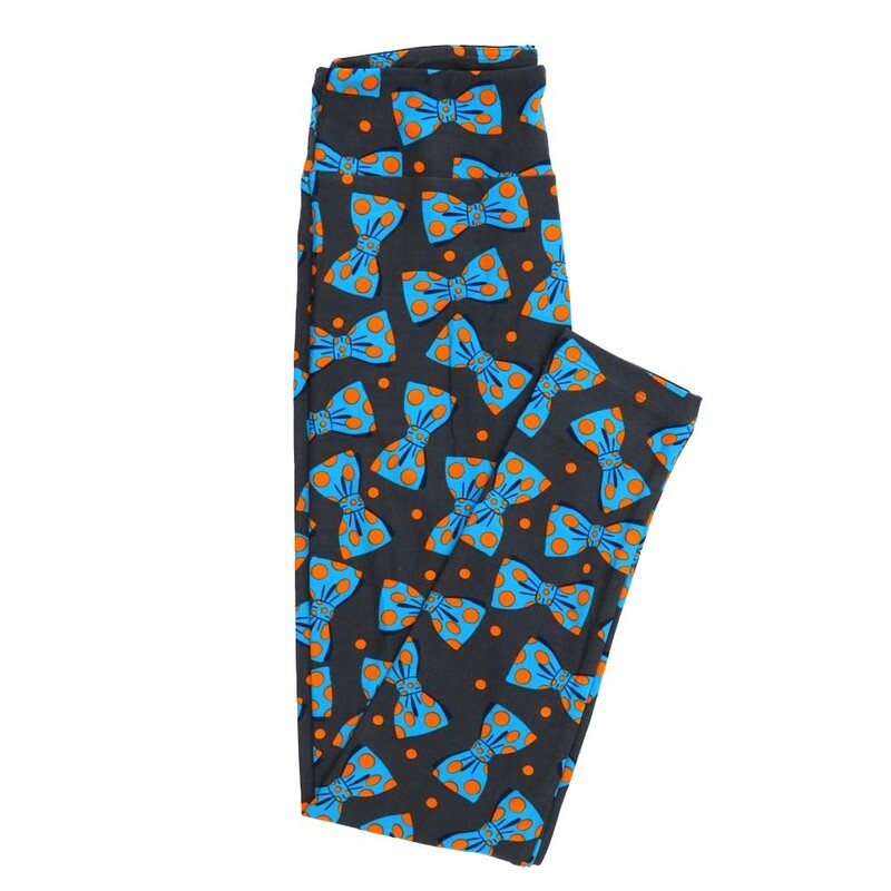 LuLaRoe One Size OS Bow Ties Polka Dots Leggings fits Adult sizes 2-10 for Women OS-4396-ZH