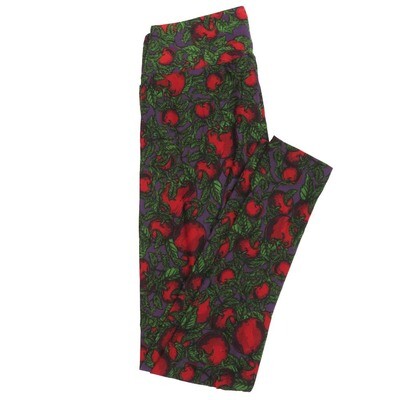LuLaRoe One Size OS Tomatoes on the Vine Leggings fits Adult sizes 2-10 for Women OS-4396-ZJ