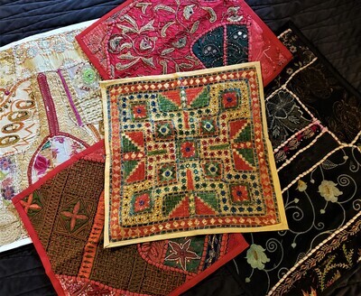5 Handmade South Asian Pillow Covers
