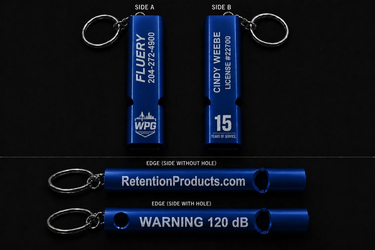 S-Tag with Dealership Name, Phone Number, Sales Name and License Number *****    Package of 20 includes free shipping &amp; no set-up charge