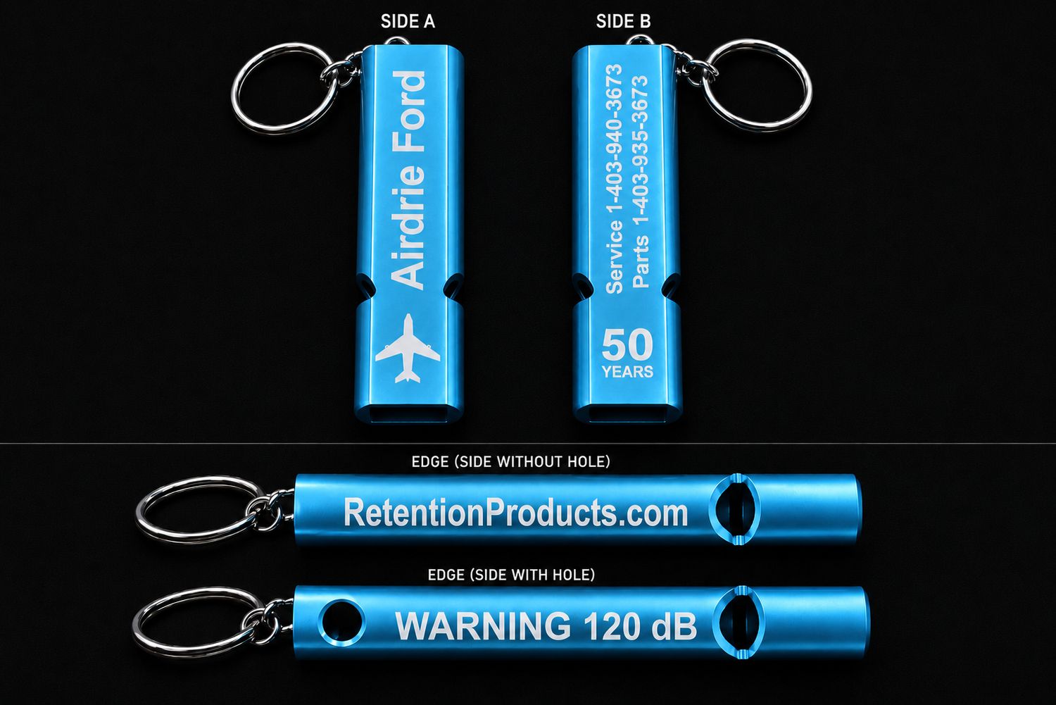 D-Tag with Dealership Name, Phone Numbers for Parts, Service and Body Shop ***** Package of 20 includes free shipping &amp; no set-up charge