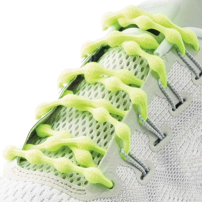 NO TIE SHOELACES, COLOR: YELLOW, Size: OSFA
