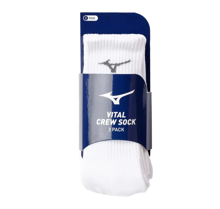VITAL CREW 3 PK, COLOR: WHITE, Size: L