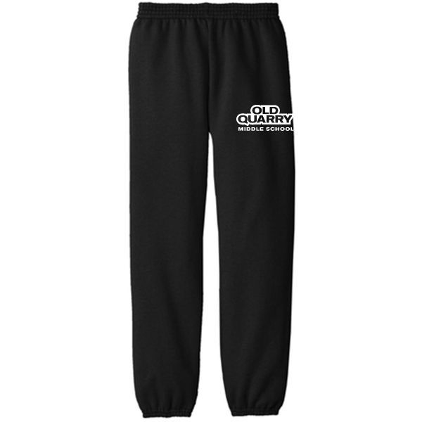 OQMS SWEATPANT, COLOR: BLACK, SCHOOL: OQMS, Size: YOUTH SMALL