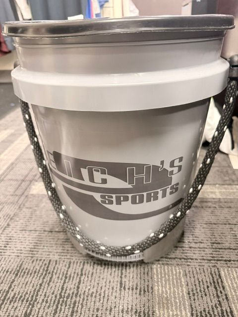 Rope Bucket with 24- 11" Softballs