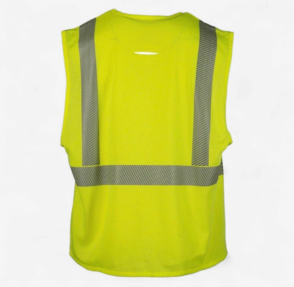 Flamesafe Hi Vis Safety Vest Zip Closure