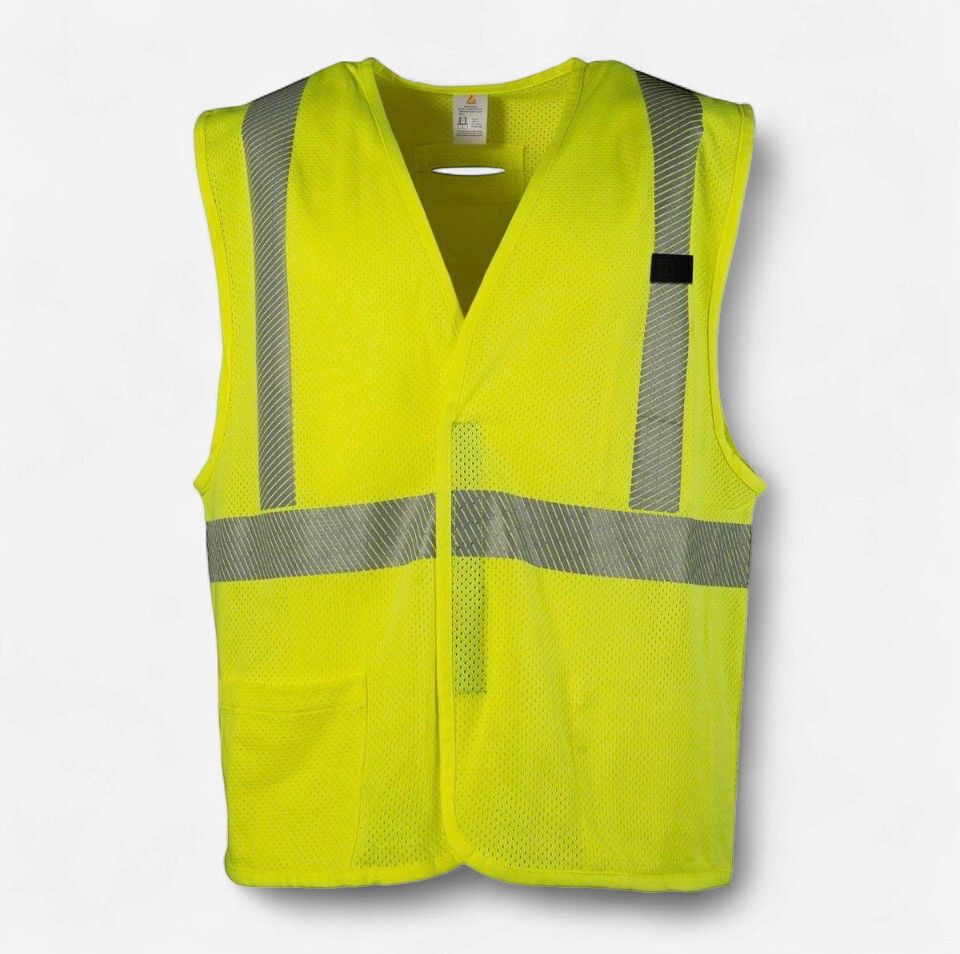 Flamesafe Hi Vis Safety Vest Zip Closure