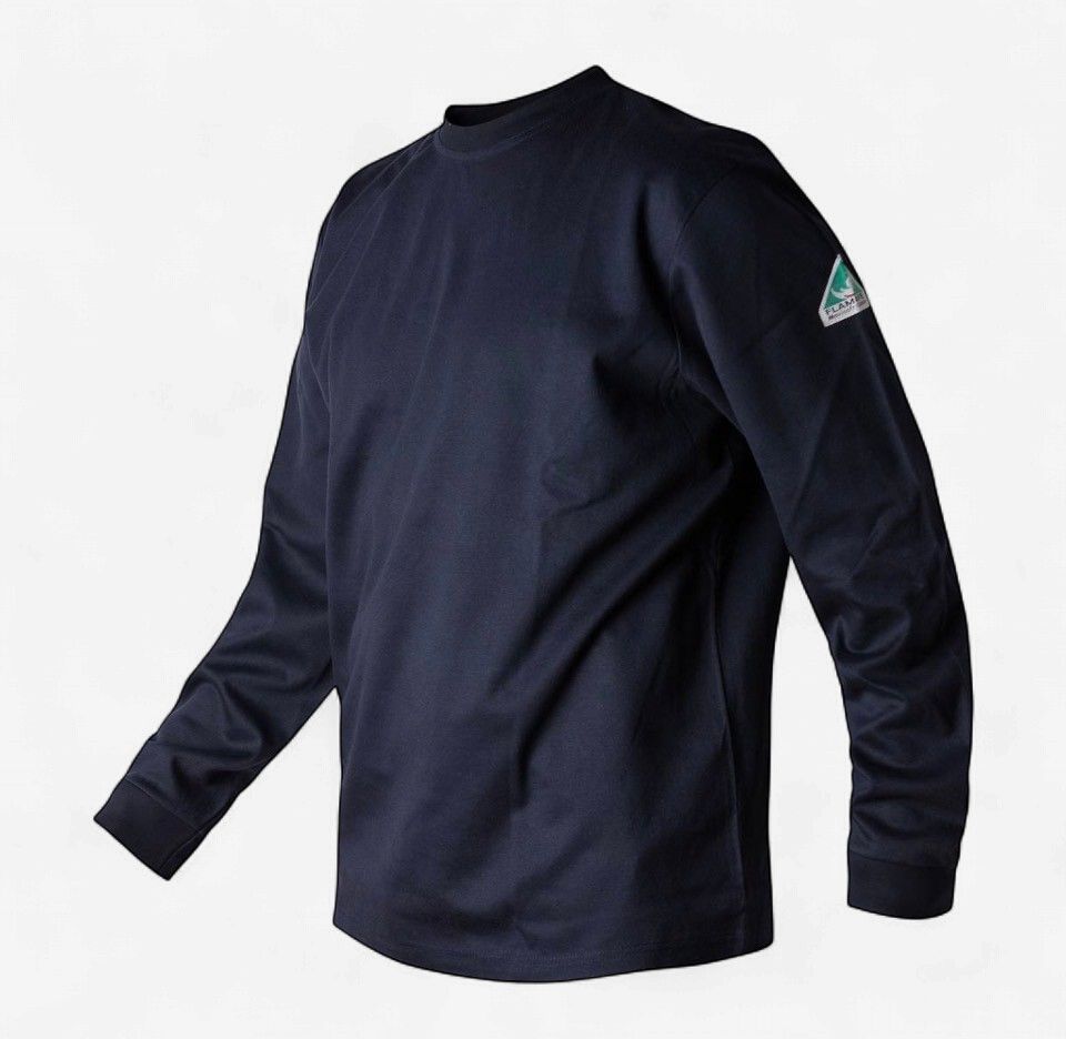 Flamesafe FR Navy pullover T-Shirt