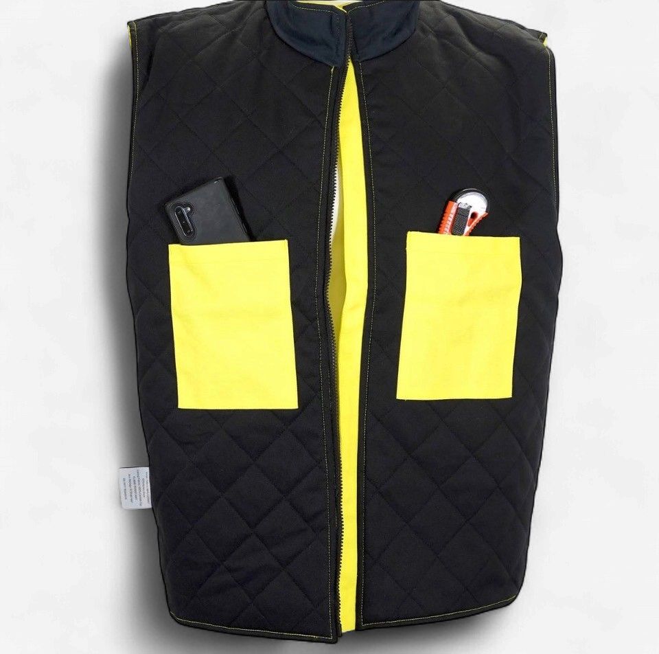 Flamesafe Insulated Hi Vis Safety Vest Zip Closure