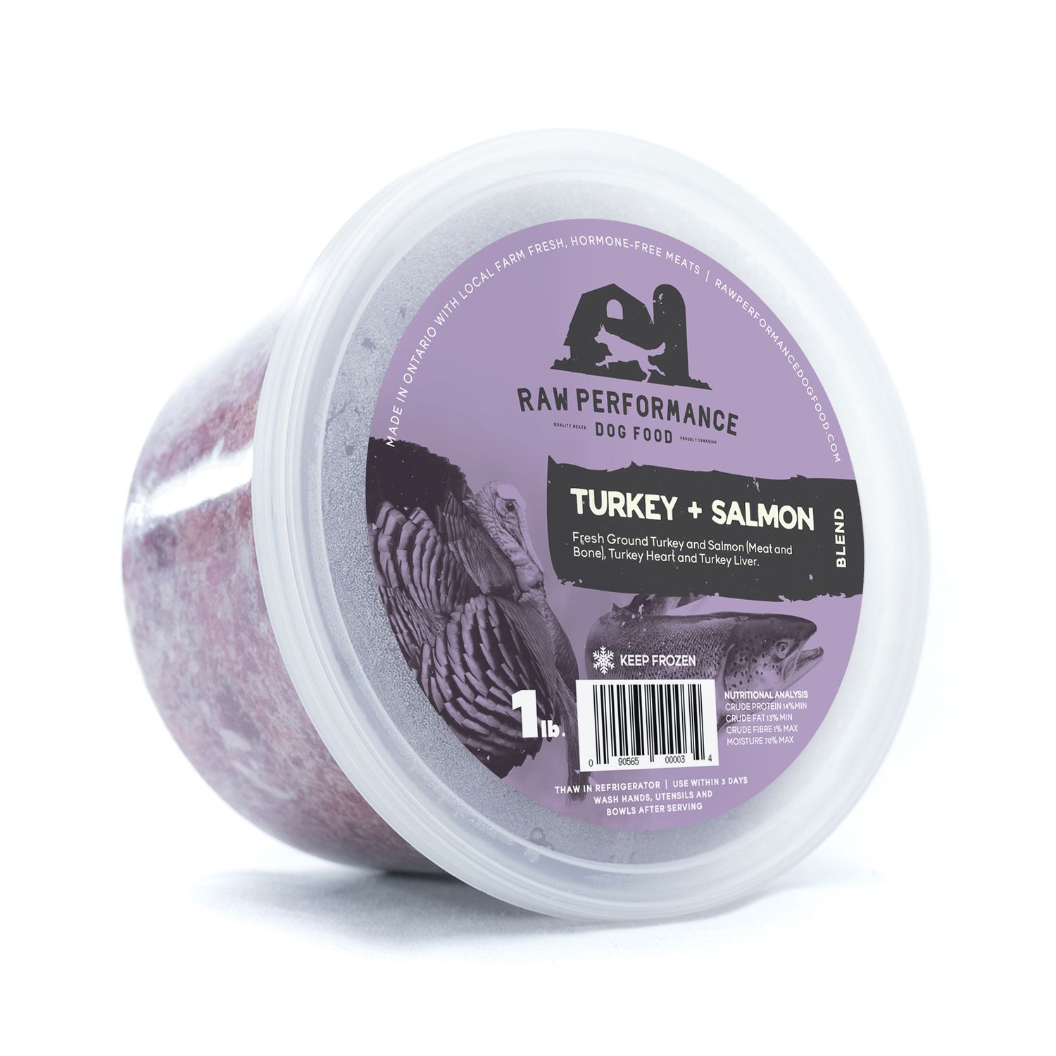 Raw Performance Turkey + Salmon Blend 1lb