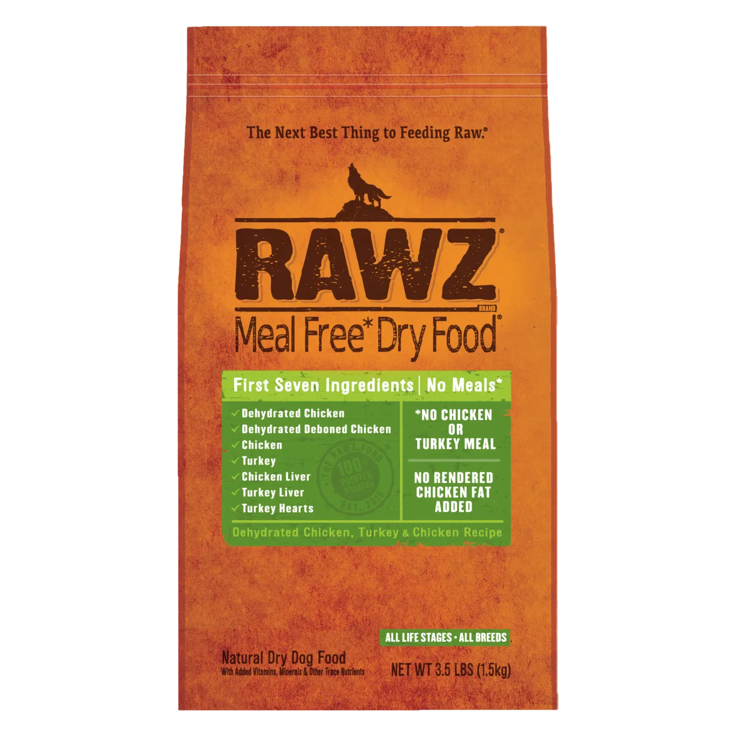 RAWZ Chicken &amp; Turkey Dog 3.5 lb