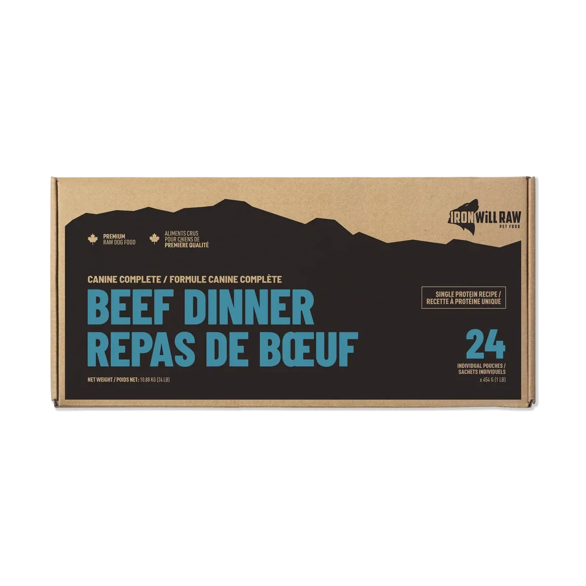 Iron Will Raw CC Beef Dinner 24lb