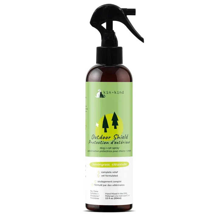 Kin&amp;Kind Outdoor Shield Lemongrass 12 oz