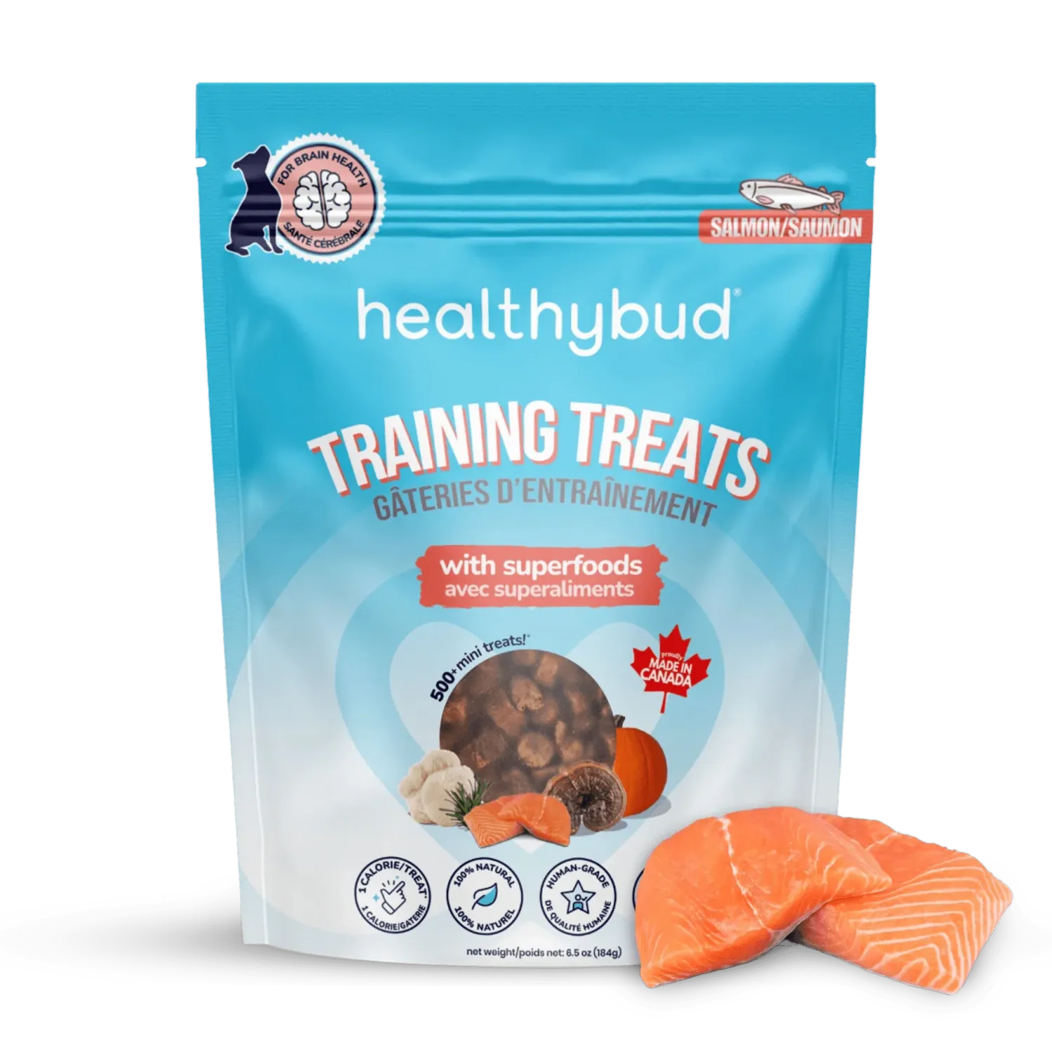Healthy Bud Salmon Mini Training treats 184g