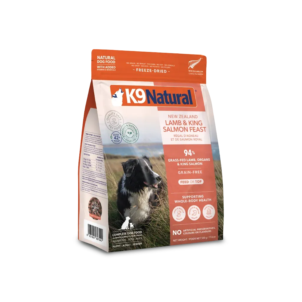 K9 Naturals Lamb &amp; King Salmon Feast Dog 500 g