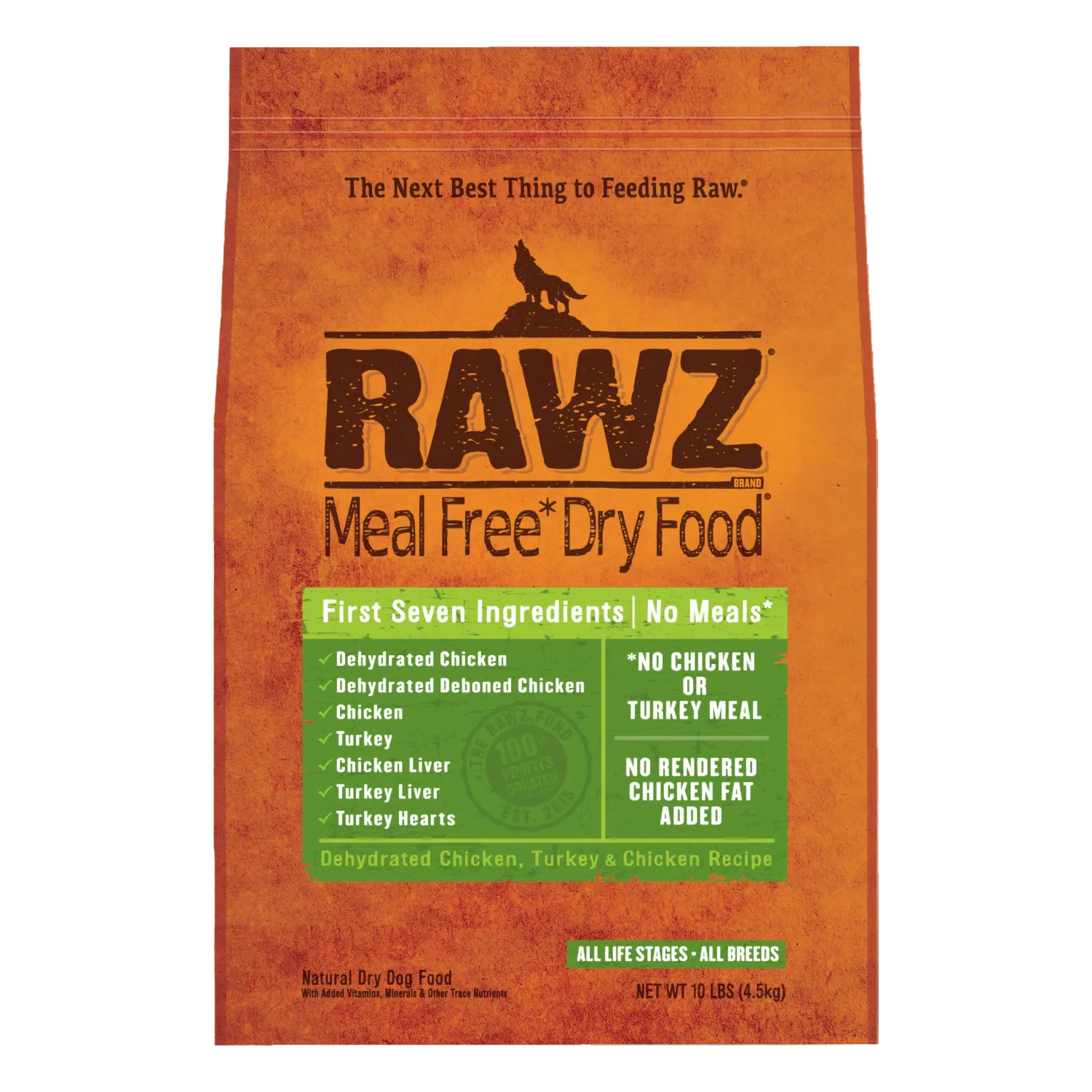 RAWZ Chicken &amp; Turkey Dog 10 lb