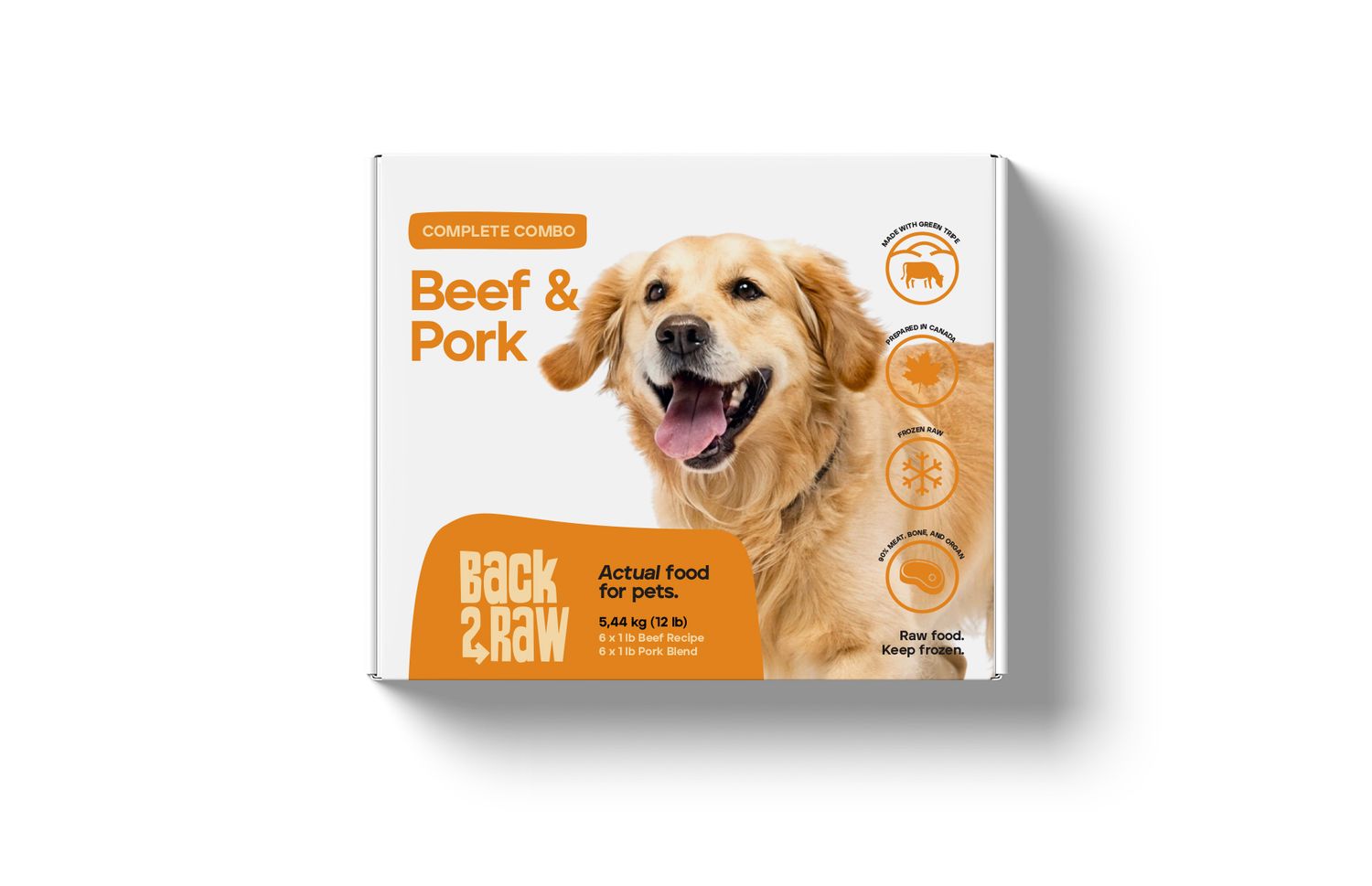 Back2Raw Complete Beef &amp; Pork Blend 12lb